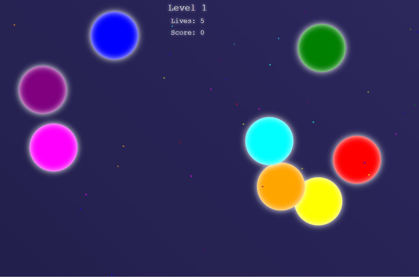 Psychedelic Simon Says game